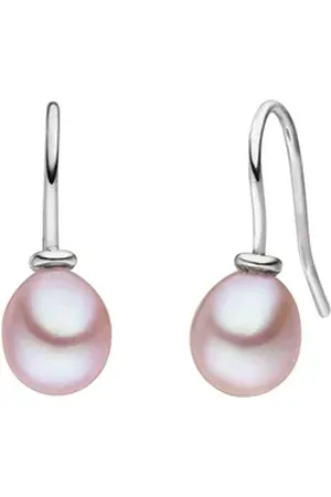 ADRIANA Paar Ohrhaken Schmuck Geschenk Silber 925 Ohrringe Monterosso, M2-7, 8, Made in Germany - mit Süßwasserzuchtperle rosa|silberfarben 7