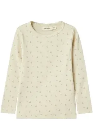 NAME IT Langarmshirt NMFGAGO LS SLIM TOP LIL weiß 116