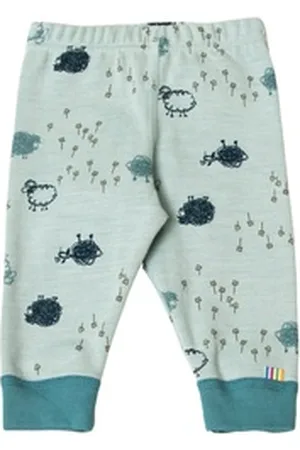 Joha Leggings Leggings Merinowolle/Bio-Baumwolle blau 50