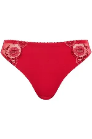 Conturelle Conturelle Bikinislip Damen Minislip Provence (Stück, 1-St) Zwickel rot 36