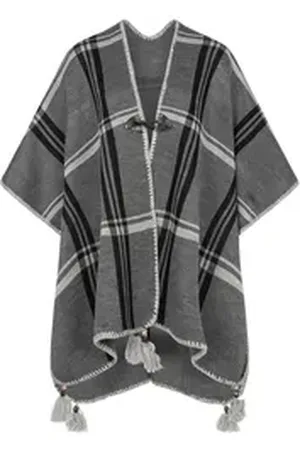 rock creek Poncho Damen Poncho Cape D-507 grau