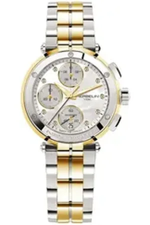Michel Herbelin Schweizer Uhr Damenarmbanduhr Newport Chrono 35688BT89 Edelstahl, (1-tlg)