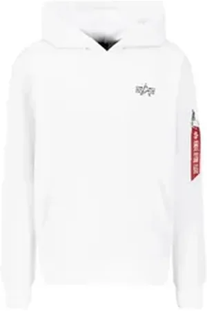 Alpha Industries Hoodie Men - Hoodies Signature BP Hoodie weiß 3XL