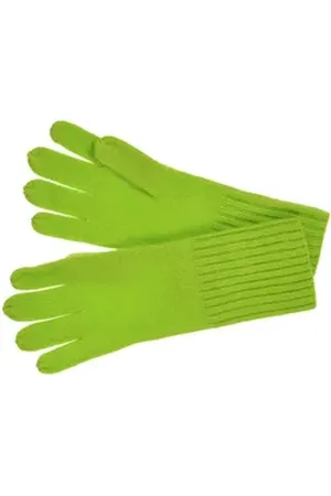 Seeberger Strickhandschuhe Cashmere Fingerhandschuhe 18603-0 grün