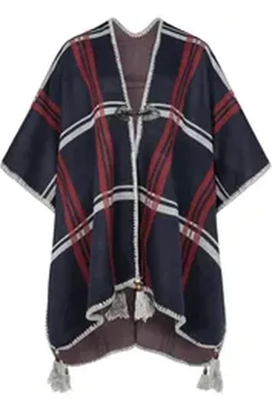 rock creek Poncho Damen Poncho Cape D-507 rot