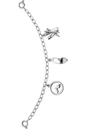 JULIE JULSEN Uhrencharmeinhänger CHARMING, JJCG28643-1, Ski, Skibrille, Gletscher, Uhrenkette, Accessoire, Geschenkidee silberfarben