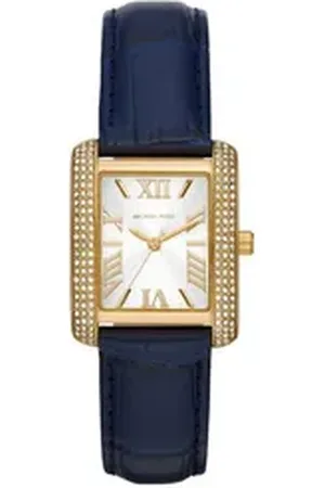 Michael Kors Quarzuhr MK2982 Damen-Uhr Emery Horloge Analog Quarz Leder-Band Gold-Ton