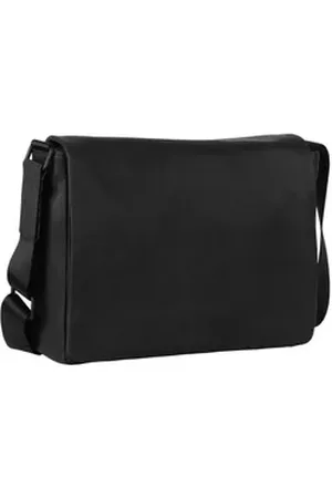 Leonhard Heyden Messenger Bag Den Haag, Leder schwarz