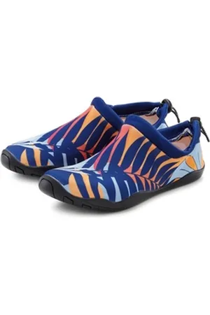 Lascana Badeschuh Aquaschuh, Slipper, Wasserschuh ultraleicht und schnelltrocknend VEGAN blau|orange 41 EU