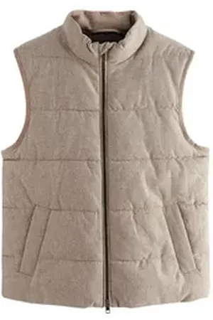 Next Steppweste Donegal-Puffer-Steppweste aus Wollmischung (1-tlg) beige XL