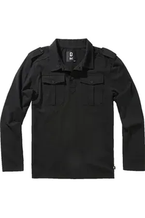 Brandit Brandit Poloshirt Willis Poloshirt Long Sleeve schwarz S