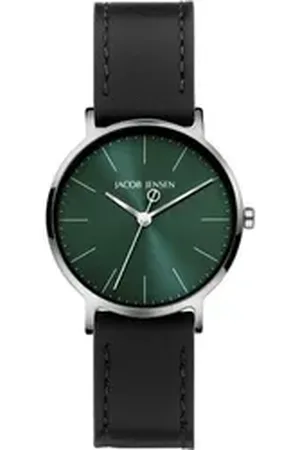 Jacob Jensen Titanuhr Damen Armbanduhr TIMELESS NORDIC 174 grün D32mm Veganband grün