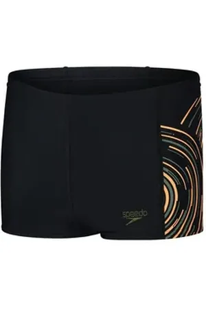 Speedo Badehose Plastisol Placement Badehose schwarz 128