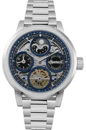 INGERSOLL 1892 Quarzuhr Herrenuhr Edelstahl silber, (Analoguhr), Herren Armbanduhr rund, Edelstahlarmband silber, Outdoor silberfarben