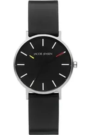 Jacob Jensen Titanuhr Damen Armbanduhr TIMELESS NORDIC 172 schwarz D. 32 mm schwarz