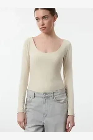 Trendyol Shirtbody (1-tlg) Plain/ohne Details grau XL