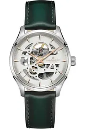 Hamilton Automatikuhr Jazzmaster Skeleton Herren Automatikuhr, 80h Gangreserve weiß