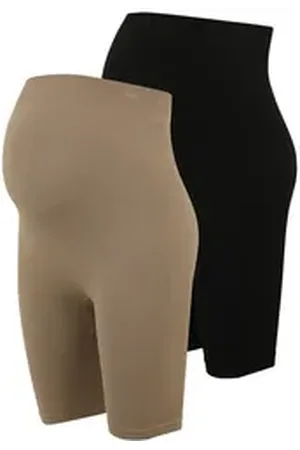 VERO MODA Maternity Sporthose MISA (2-tlg) Plain/ohne Details braun|schwarz L/XL