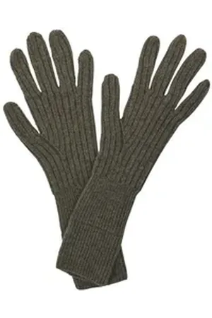 Falke Strickhandschuhe (1-St) aus extrafeiner Lambswool grün M/L