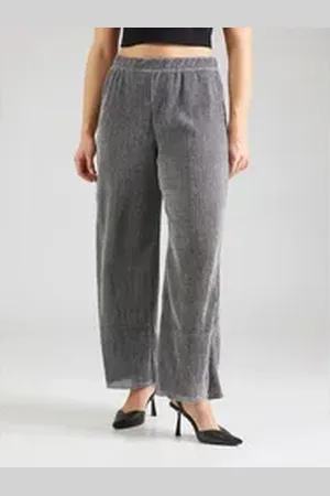 Pieces® Jerseyhose PCROYA (1-tlg) Plain/ohne Details silberfarben M-46/48