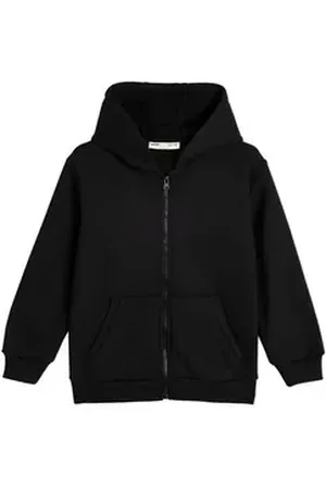 Koton Kapuzensweatshirt Kapuzenkragen Mit Reißverschlussdetail schwarz 122