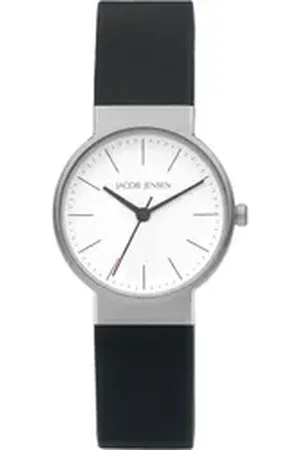 Jacob Jensen Titanuhr Damen Armbanduhr TIMELESS NORDIC 193 weiß D. 29 mm weiß