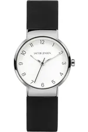 Jacob Jensen Titanuhr Damen Armbanduhr TIMELESS NORDIC 191 hellgrau D. 29 mm weiß