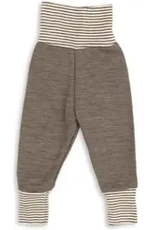 Engel Naturkleidung Jogginghose Baby-Hose mit Nabelbund, Frottee Nabelbund braun 62/68
