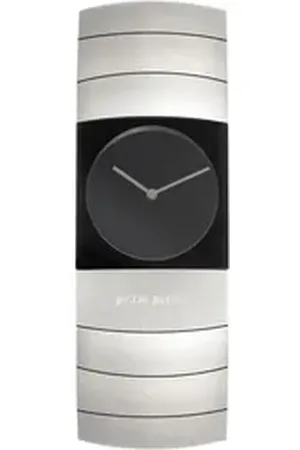 Jacob Jensen Titanuhr Damen Armbanduhr ARC 580 schwarz B. 22 mm Titanband schwarz