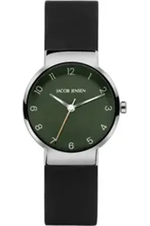 Jacob Jensen Titanuhr Damen Armbanduhr TIMELESS NORDIC 194 grün D. 29 mm grün