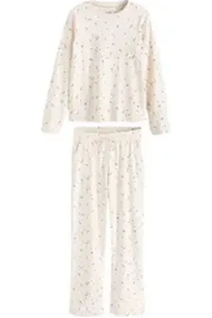 Next Pyjama Langärmeliger Pyjama aus 100 % schwerer Baumwolle (2 tlg) beige XXL (Langgröße)
