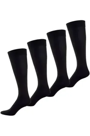 Nur Der Kniestrümpfe Bambus* Knie (4-Paar) schwarz 43-46