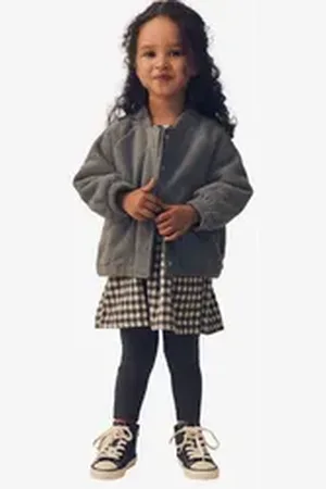 Next Kleid & Leggings Set mit Kleid, Jacke und Leggings (3-tlg) grau 110-116 (5-6 J.)