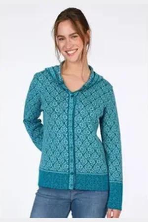 Deerberg Strickjacke Adela blau 44