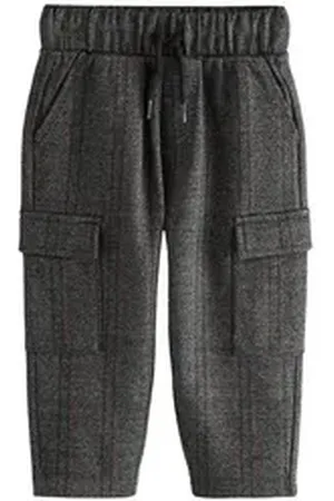 Next Jogginghose Gemusterte Jersey-Jogginghose mit Cargotasche (1-tlg) grau 86-92 (1,5-2 J.)