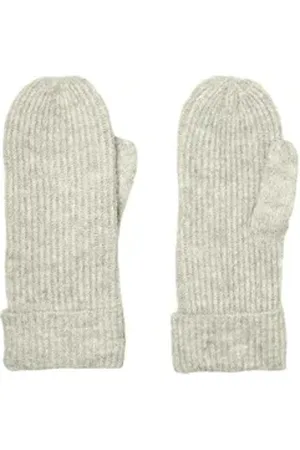 VERO MODA Lederhandschuhe Damenhandschuhe 10291617 Light Grey Melange 4335218 grau