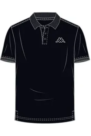 Kappa Poloshirt Poloshirt in großen Größen schwarz 4XL