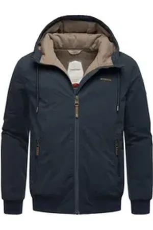 Ragwear Winterjacke Maddy stylische Herren Outdoorjacke mit großer Kapuze blau XL (54)