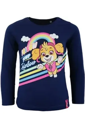 Paw Patrol Langarmshirt Kinder Mädchen langarm Shirt Gr. 98 bis 128, Baumwolle blau 98