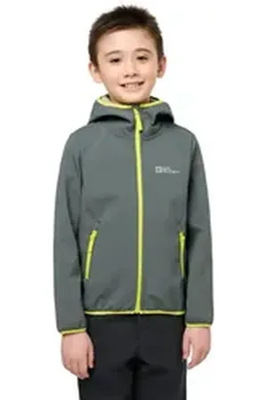 Jack Wolfskin Softshelljacke FOURWINDS JACKET für Kinder grün 164