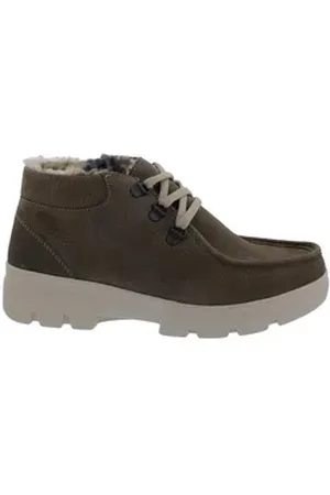 Berkemann Mabelle Bootie, keramik, Nubukleder, Schurwollfutter, Wechse Schnürstiefel beige 40 2/3 EU