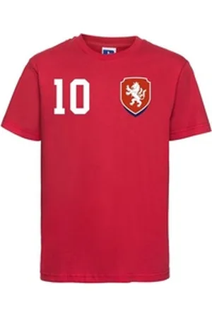 Youth Designz T-Shirt Tschechische Republik Kinder T-Shirt im Fußball Trikot Look mit trendigem Motiv rot 10J(130/140)
