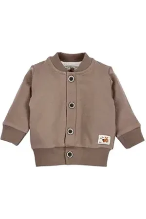NINI 2-in-1-Strickjacke Jacke Hund (1-tlg) braun 74 (6-9 Monate)
