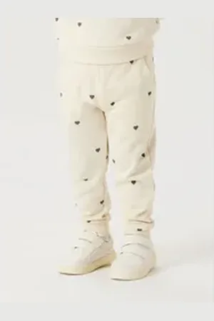 NAME IT Sweathose NMFValba (1-tlg) Drapiert/gerafft beige|grau 104