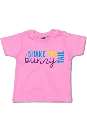 G-graphics T-Shirt Shake your bunny tail Baby T-Shirt mit Spruch als Geschenk zu Ostern rosa 18-24 Monate