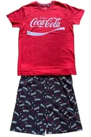 Coca-Cola Schlafanzug Kurzer Schlafanzug für Mädchen, Motiv, Größen 134-164 grau|rot 134