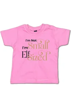 G-graphics T-Shirt I ́m not Small, I ́m Elf Sized Baby T-Shirt mit Spruch als Geschenk für coole Babys rosa 18-24 Monate
