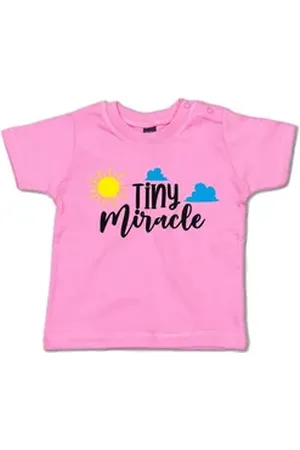 G-graphics T-Shirt Tiny Miracle Baby T-Shirt mit Spruch als Geschenk zur Geburt / Babyparty rosa 18-24 Monate