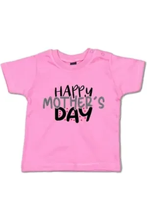 G-graphics T-Shirt Happy Mother ́s Day Baby T-Shirt mit Spruch als Geschenk zum Muttertag rosa 18-24 Monate