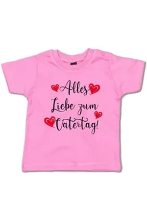 G-graphics T-Shirt Alles Liebe zum Vatertag Baby T-Shirt mit Spruch als Geschenk zum Vatertag rosa 18-24 Monate